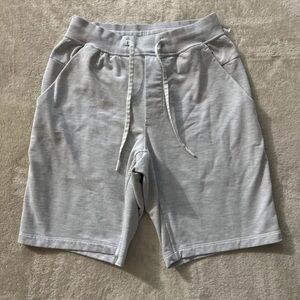 Lululemon‎ Mens City Sweat Shorts Gray Drawstring Stretch Size Small
